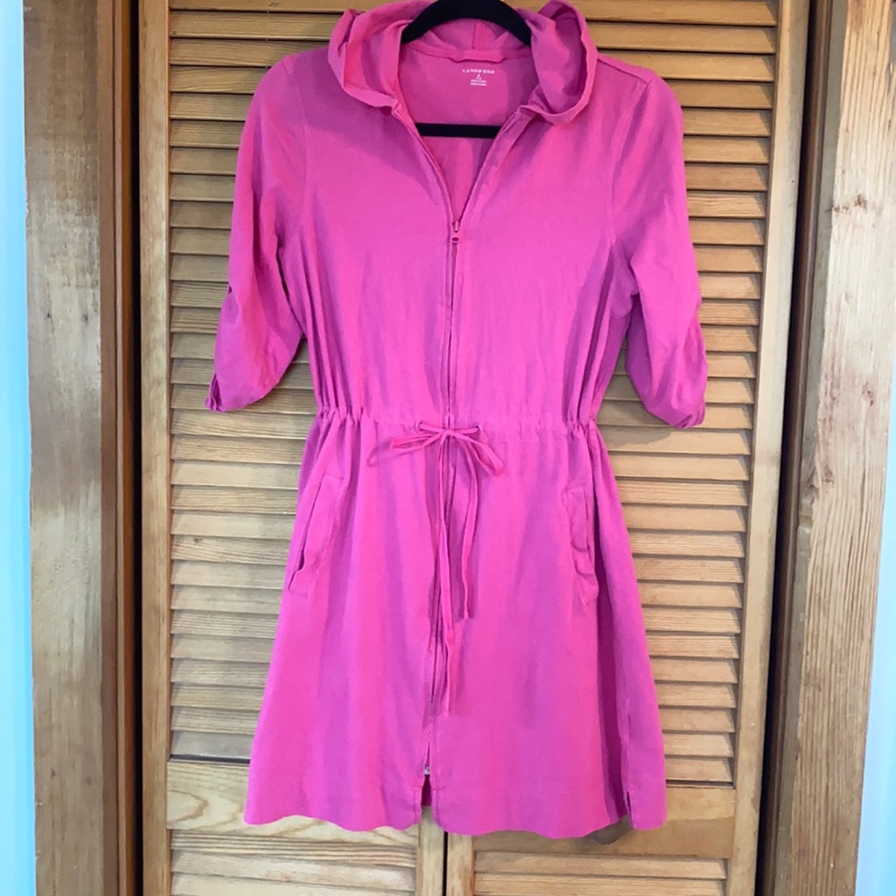 Land’s End lightweight hoodie tunic swim cover